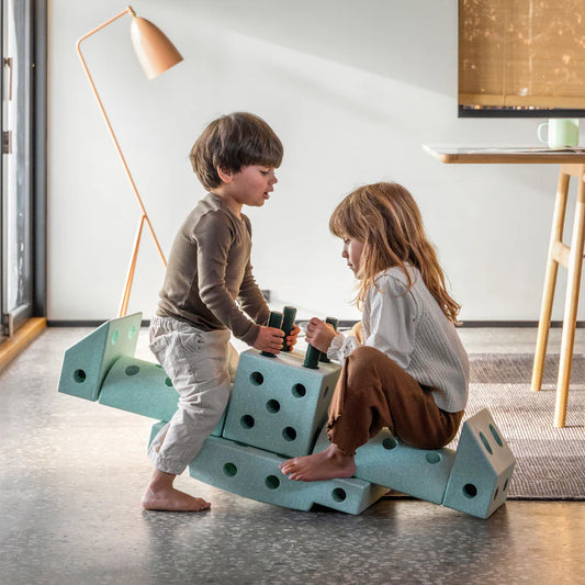 MODU Dreamer konstrukcijski set za djecu – veliki set za kreativnu i aktivnu igru (Ocean mint)