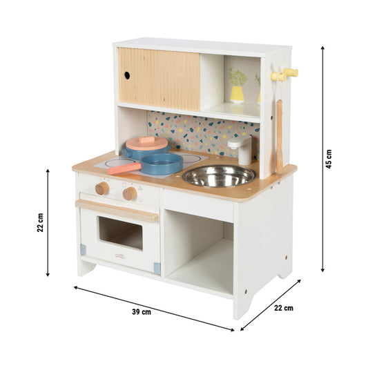 Terrazzo Mini - Kompaktna drvena kuhinja za male kuhare