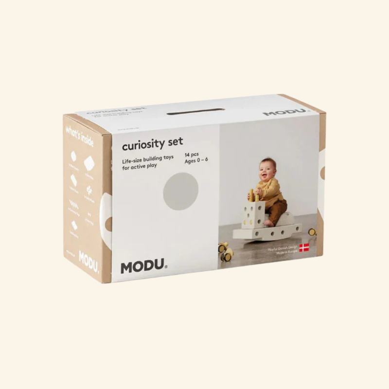 MODU Curiosity komplet za izgradnju i kretanje – kreativni komplet za gradnju za djecu (Medeno žuta)