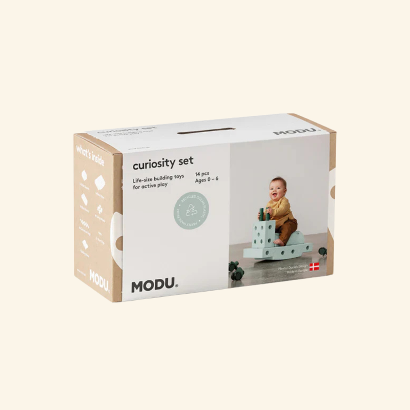 MODU Curiosity građevni komplet za djecu – kreativni set za kretanje (Ocean mint)