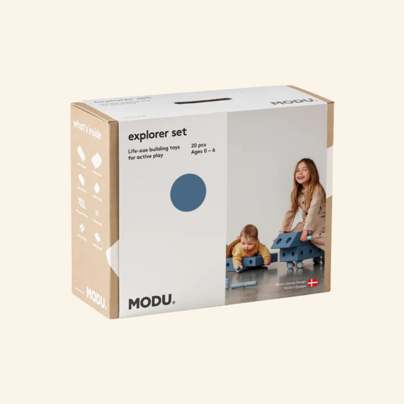MODU Explorer građevinski komplet za djecu – set za kretanje, ravnotežu i aktivnu igru (Tamnoplava)