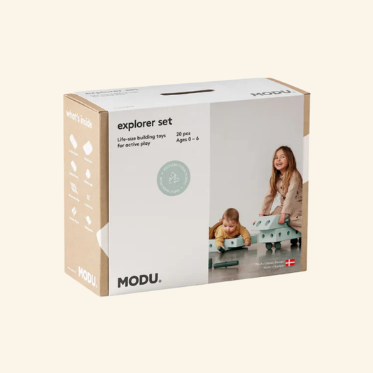 MODU Explorer komplet za gradnju za djecu – set za kretanje, ravnotežu i aktivnu igru (Ocean mint)