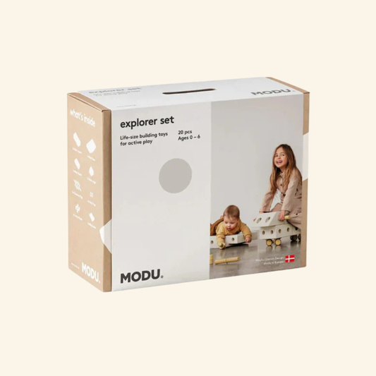 MODU Explorer set za građenje za djecu – set za kretanje, ravnotežu i aktivnu igru (Medeno žuta)