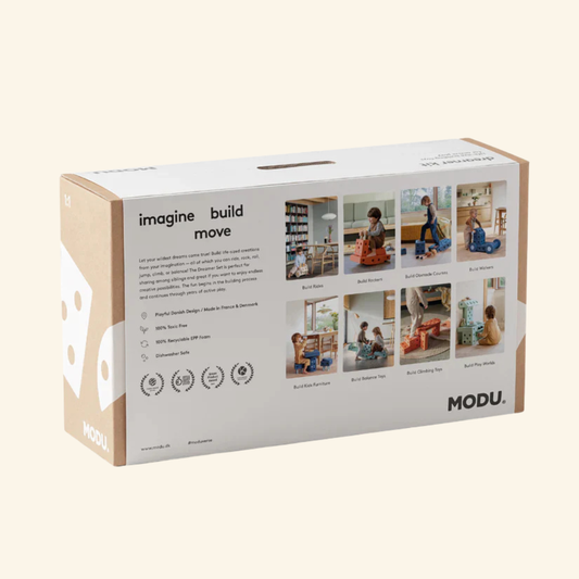 MODU Dreamer konstrukcijski set za djecu – veliki set za kreativnu i aktivnu igru (Ocean mint)
