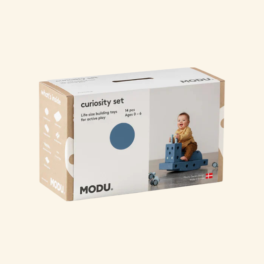 MODU Curiosity set za gradnju za djecu – set za kretanje i kreativnu igru (Tamnoplava)