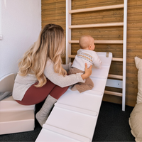 Montessori tobogan i penjalica za Pikler luk - bijela boja (TUOHI II)