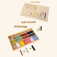 Montessori drveni matematički set – štapići i brojevi za učenje matematike
