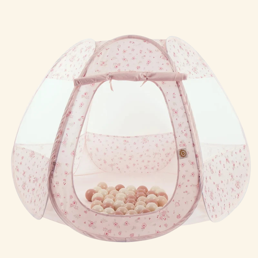 Dječji šator za igru s lopticama Dreamy Flowers + 50 loptica gratis
