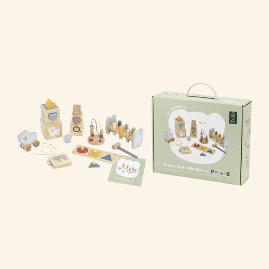 Drvena razvojna igračka set Grow-with-Me (12–18 m)