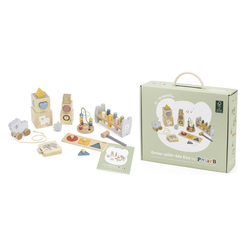 Viga Set Grow with me (12–18 mjeseci) – Savršen drveni razvojni komplet za mališane!